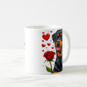 Mug Joli chien de la Saint-Valentin (Devant droit)
