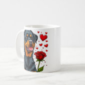 Mug Joli chien de la Saint-Valentin (Devant gauche)