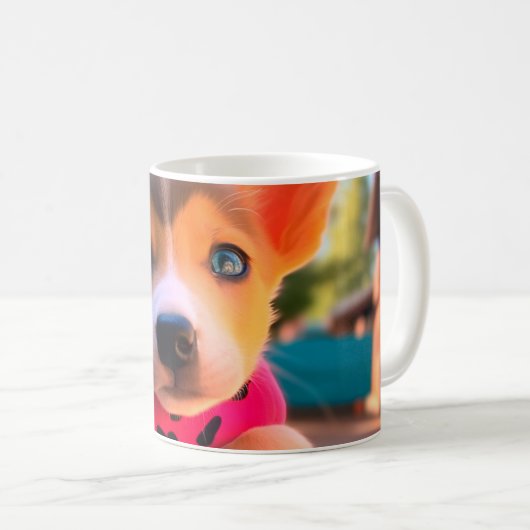 Mug Joli chiot (Devant droit)