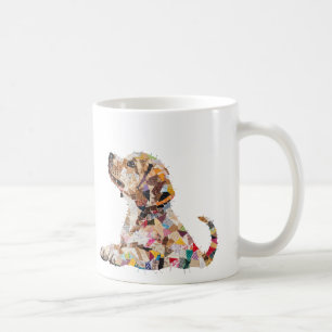 Mug Joli chiot attendant un Treat