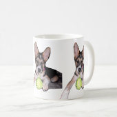 Mug Joli chiot avec balle (Devant droit)