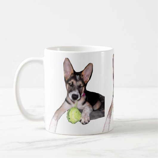 Mug Joli chiot avec balle (Gauche)
