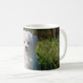 Mug Joli chiot blanc (Devant droit)