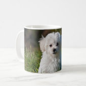 Mug Joli chiot blanc (Devant gauche)
