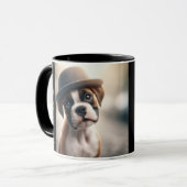 Mug Joli chiot Boxer – Art canin stylé (Devant gauche)