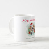 Mug Joli chiot de Noël (Devant gauche)