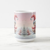 Mug Joli chiot de Noël avec un chapeau de Père Noël (Centre)