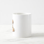 Mug Joli chiot endormi avec un oreiller (Centre)