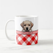 Mug Joli chiot Labrador Meilleure maman de chien Gingh (Gauche)