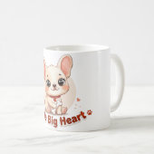 Mug Joli chiot Little Big Heart (Devant droit)