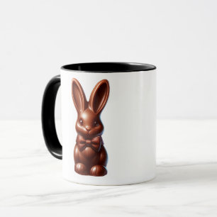 Mug Joli chocolat en forme de nœud papillon de lapin d