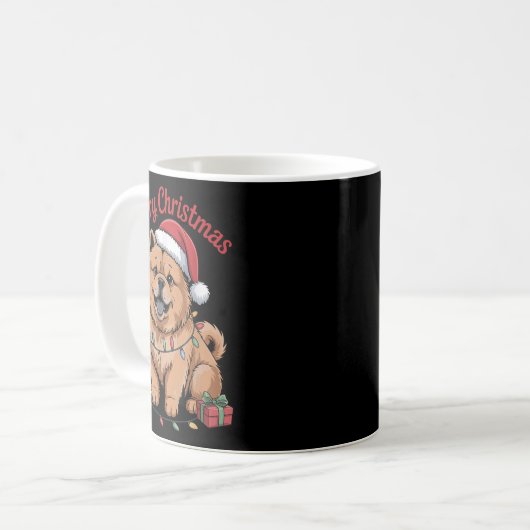 Mug Joli Chow Chow Noël Noël Noël Fantastique Amoureux (Devant gauche)