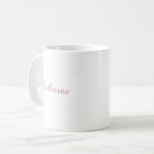 Mug Joli classique fille rococo rose noeud chaussure n (Devant gauche)