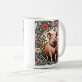 Mug Joli Cochon Inspiré de William Morris (Devant droit)