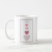 Mug Joli Coeur Mignonne Simple Moderne (Gauche)