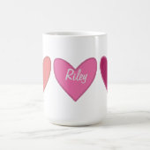 Mug Joli Coeur rose et rose (Centre)