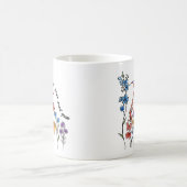 Mug Joli colibri de fleurs laisse pousser ton âme (Centre)