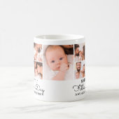 Mug Joli collage de photos moderne Joyeuse première fê (Centre)
