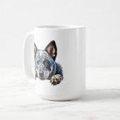 Mug Joli Conception de chien de bétail australien" (Devant gauche)