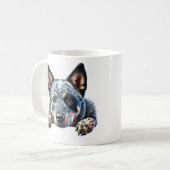 Mug Joli Conception de chien de bétail australien" (Devant gauche)