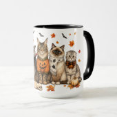 Mug Joli/Coquet Chat d'Halloween (Devant droit)