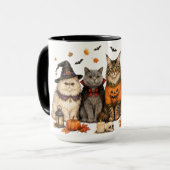 Mug Joli/Coquet Chat d'Halloween (Devant gauche)