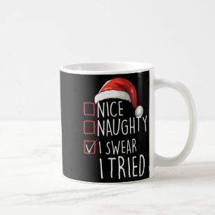 Mug Joli Coquin Je Jure Que J'ai Essayé Xmas Père Noël