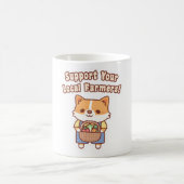 Mug Joli Corgi Avec Légumes Soutenez Votre Ferme Local (Centre)