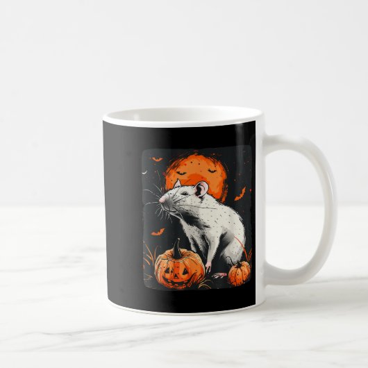 Mug Joli Costume D'Halloween Avec Ce Rat Blanc Et Ce P (Droite)