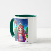 Mug Joli couple d'anime Noël (Devant gauche)