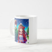 Mug Joli couple d'anime Noël (Devant gauche)