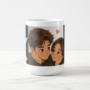 Mug Joli Couple de Dessin Animé