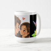 Mug Joli Couple de Dessin Animé (Devant droit)