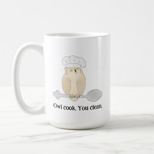Mug Joli cuisinier hibou (Gauche)
