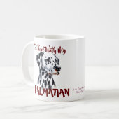 Mug Joli dalmatien de compagnie & l'heure du thé Perso (Devant gauche)