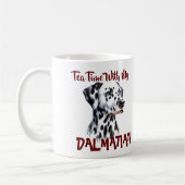 Mug Joli dalmatien de compagnie & l'heure du thé Perso (Gauche)
