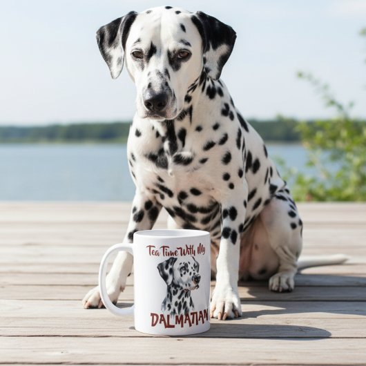 Mug Joli dalmatien de compagnie & l'heure du thé Perso