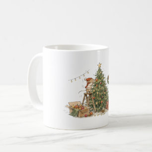 Mug Joli décor de souris pour l'arbre de Noël pour les