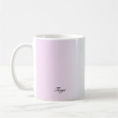 Mug Joli dégradé moderne coloré Nom personnalisé (Gauche)