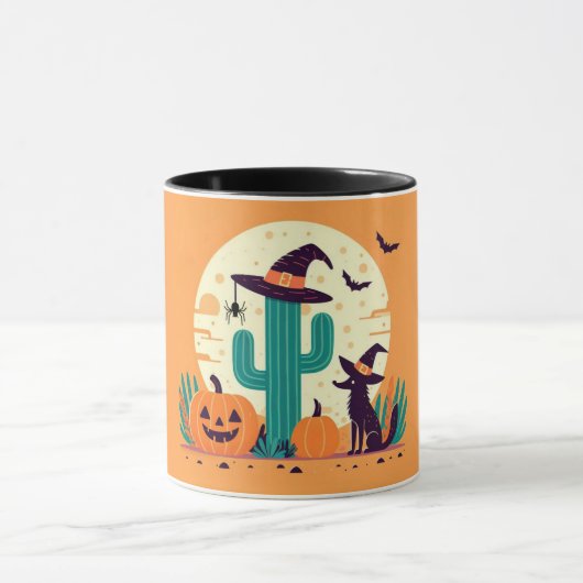 Mug Joli désert/cactus d'Halloween du sud-ouest (Centre)
