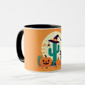 Mug Joli désert/cactus d'Halloween du sud-ouest (Devant gauche)