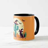 Mug Joli désert/cactus d'Halloween du sud-ouest (Devant droit)