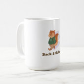 Mug joli design d'écureuil pour la rentrée scolaire (Devant gauche)