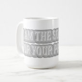 Mug Joli dessin à propos de "I AM THE SOLUTION" Achete (Devant gauche)