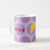 Mug Joli dessin noir Toucan Bird Dots amusants pour en (Devant gauche)