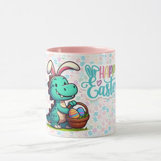 Mug Joli dinosaure lapin de Pâques (Centre)