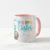 Mug Joli dinosaure lapin de Pâques (Devant droit)