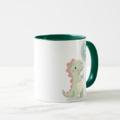 Mug Joli dinosaure "Petit Mais Puissant" (Devant droit)