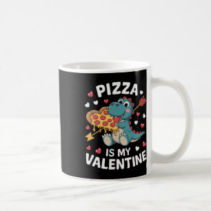 Mug Joli dinosaure tenant une pizza pour une joyeuse S