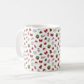 Mug Joli Doodle de Noël (Devant gauche)